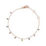 Rose gold multicolor sapphire and tsavorite bracelet, J04353-03-MULTI