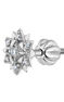 Piercing petite fleur or blanc diamant 0,012 ct. , J04362-01-H