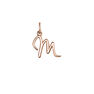 Rose gold-plated silver M initial charm , J03932-03-M