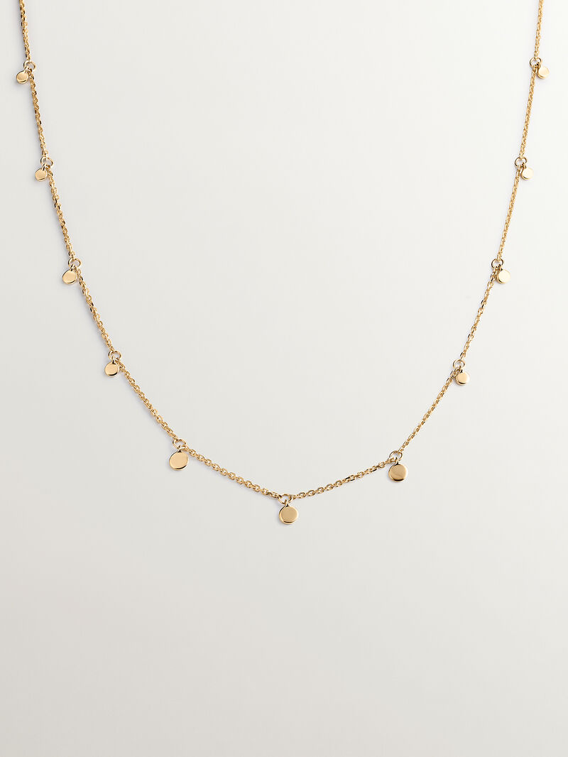 18K yellow gold necklace with spheres image number 0