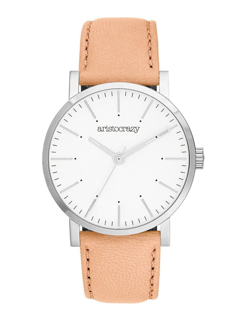 Fillmore watch with orange leather and white leather image number 1
