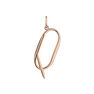 Large rose gold-plated silver Q initial charm , J04642-03-Q