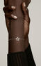 Silver hollow star bracelet , J01373-01