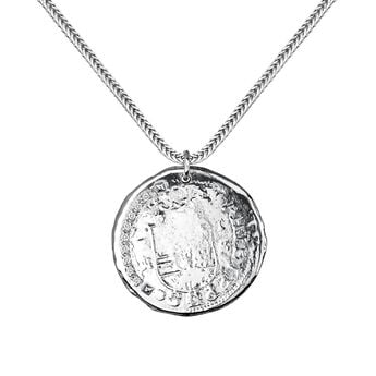 Silver coin pendant , J03590-01-WT, mainproduct