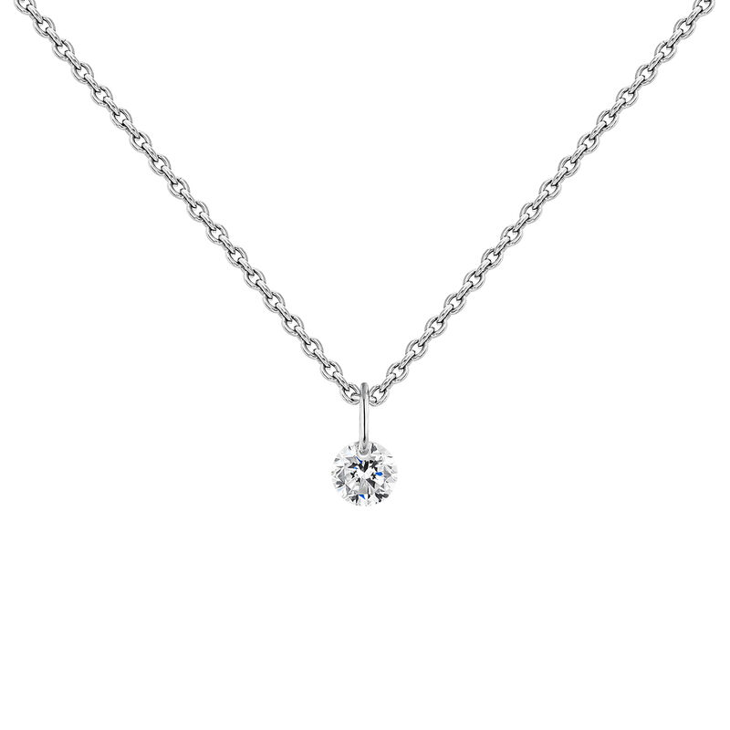 White gold diamond necklace , J04429-01, mainproduct