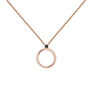 Rose gold plated spinel circle necklace, J03692-03-BSN