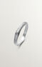 Irregular-shaped, embossed silver ring, J05209-01