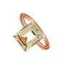 Maxi rose gold plated quartz ring , J01960-03-GQ