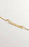 Bracelet in 18k yellow gold-plated silver with heart on the inside , J05164-02