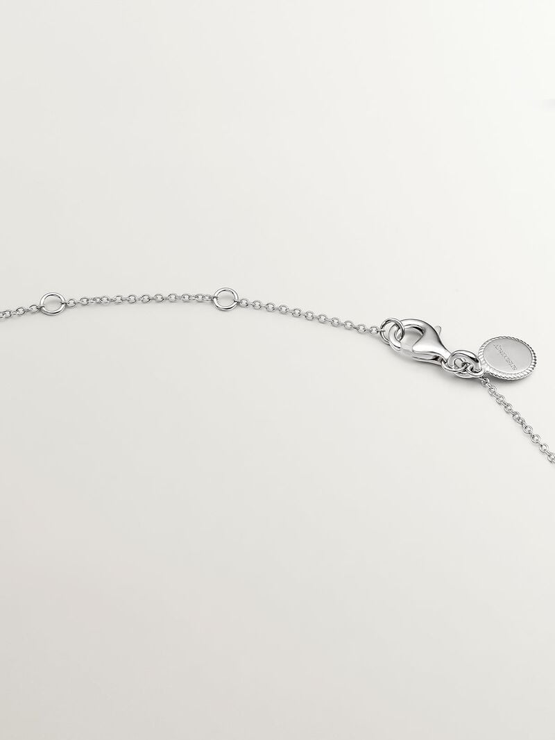 925 Silver pendant with circle of black spinels image number 6