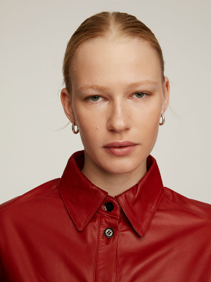 Medium-sized 925 silver hoop earrings image number 1