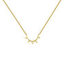 Gold-plated silver star arch necklace , J04860-02