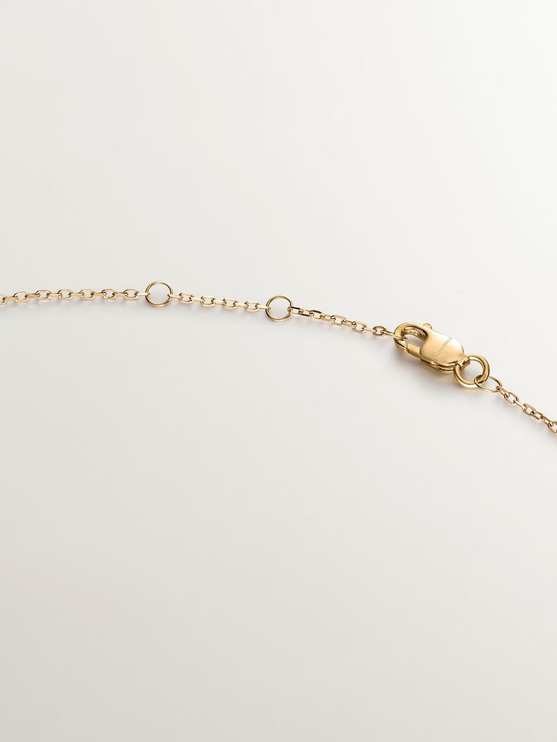 18K white and yellow gold pendant with brilliant cut diamonds image number 6