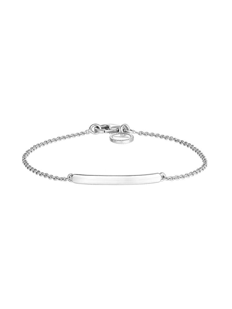 Pulsera tipo esclava de plata 925 con corazón interior image number 2