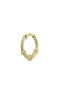 Embossed hoop piercing in 9k yellow gold, J05174-02-H