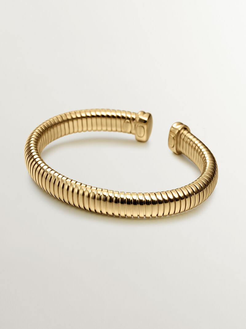 18K yellow gold plated 925 silver tumbagas bracelet image number 0