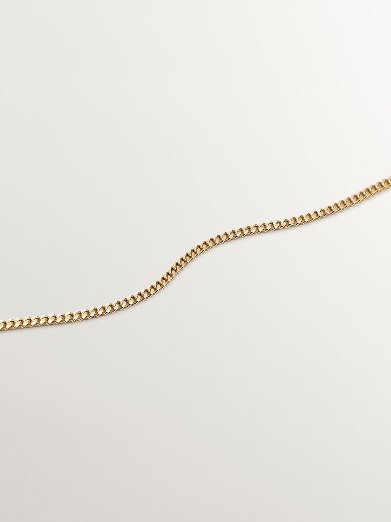 925 Silver Diamond Chain plated in 18K Yellow Gold image number 4