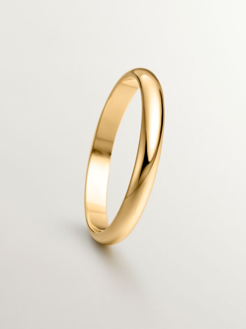 2.50mm half-round yellow gold alliance image number 2