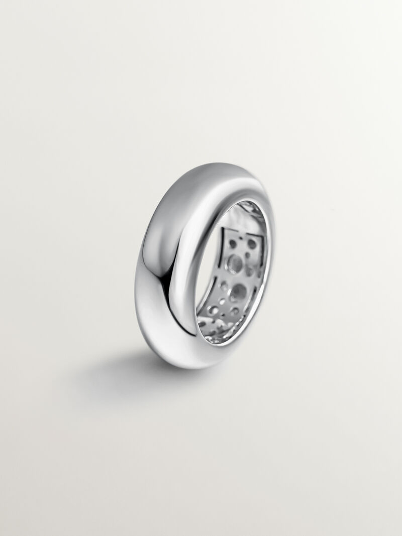 925 silver thick ring image number 0