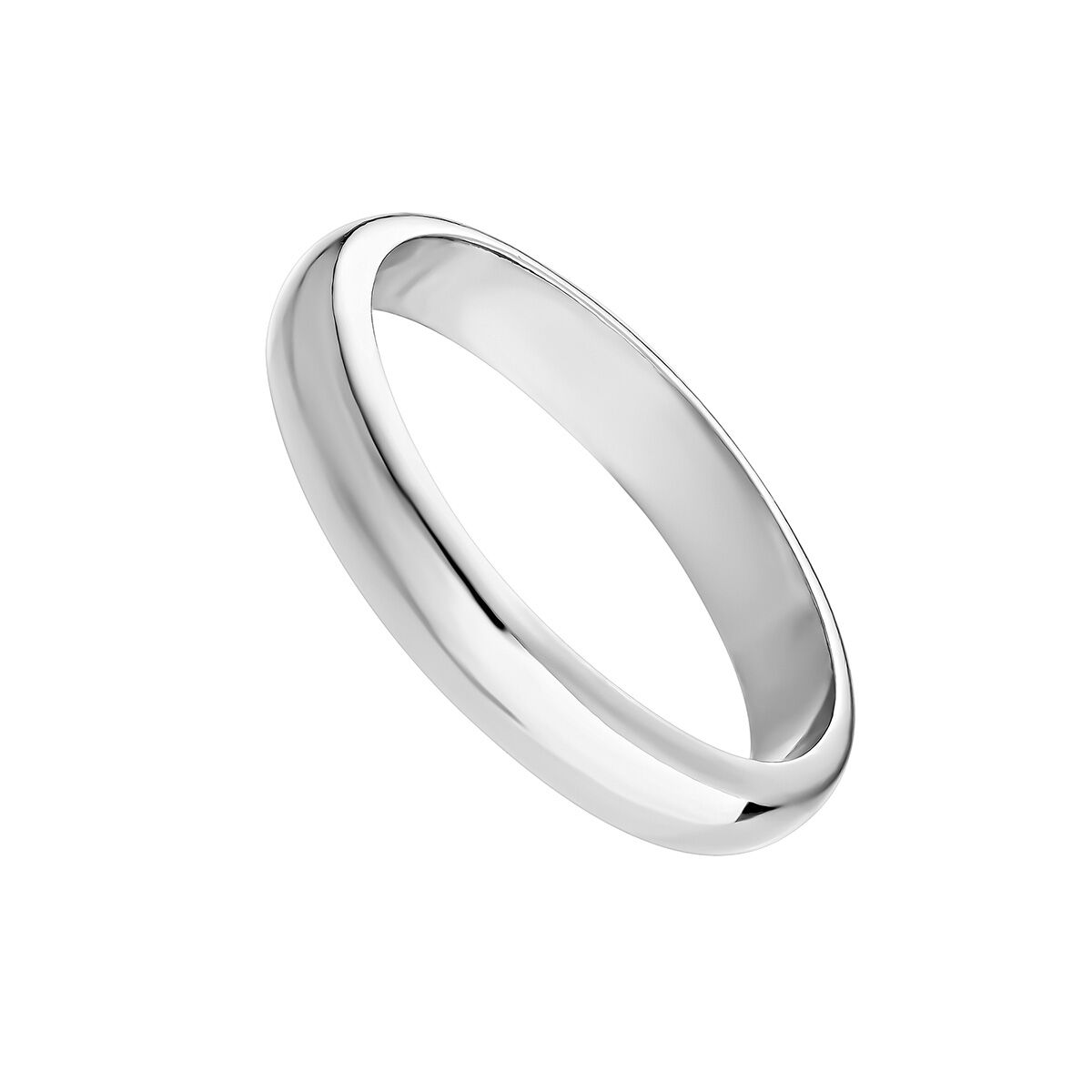 Silver wedding ring with heart on the inside, J05156-01, hi-res