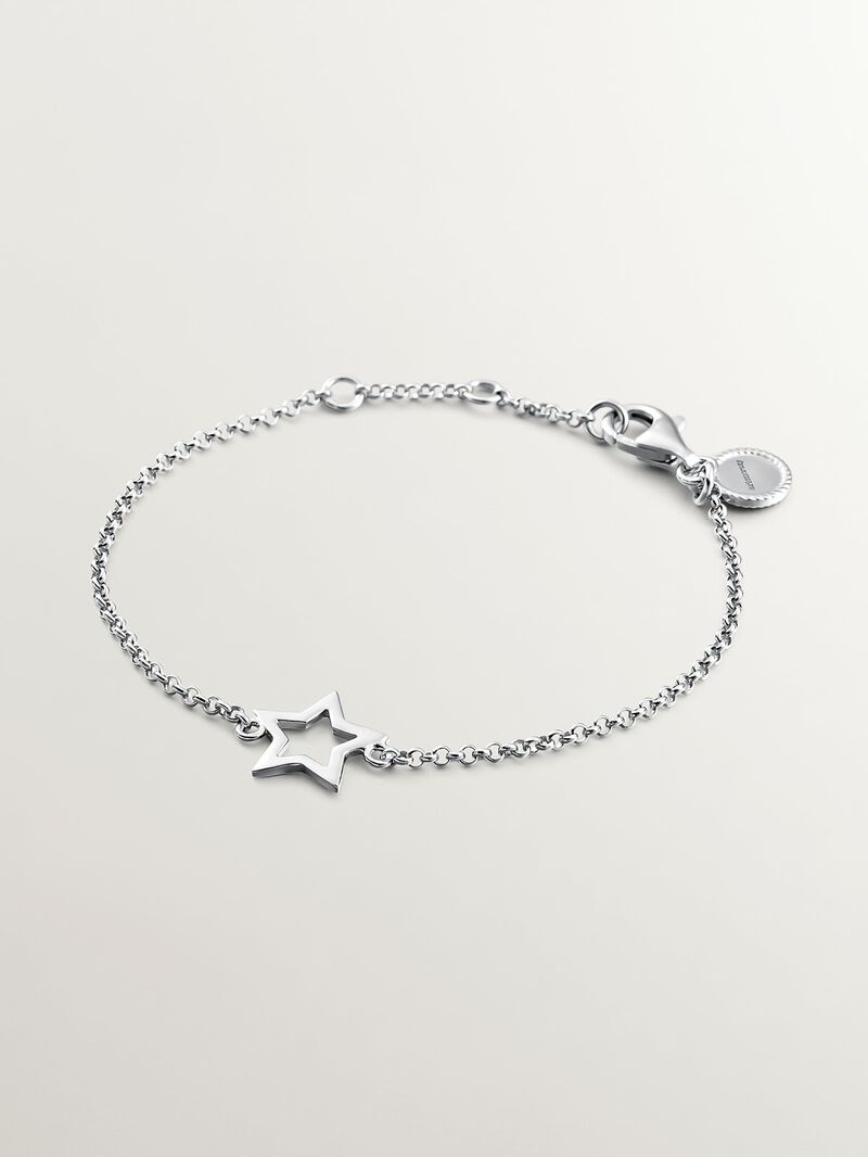 925 Silver bracelet with a star shape image number 0