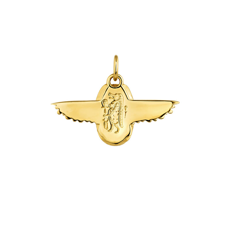 Charm escarabajo egipcio plata recubierta oro  , J04268-02, mainproduct
