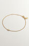 Gold-plated silver bezel-set topaz bracelet  , J03437-02