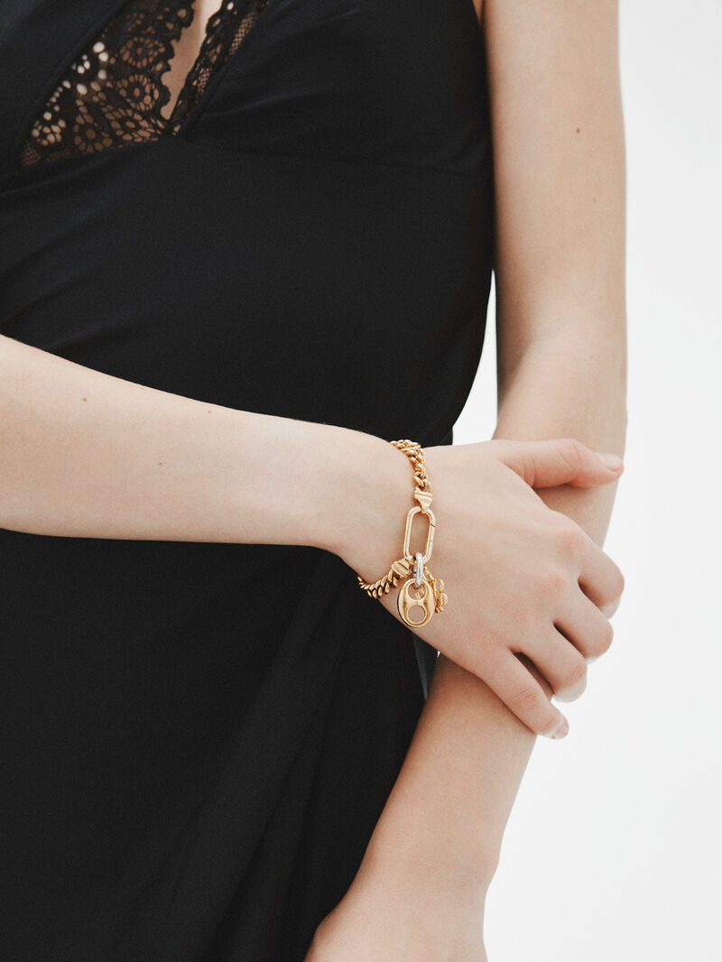 925 silver charm bathed in 18k yellow gold image number 5