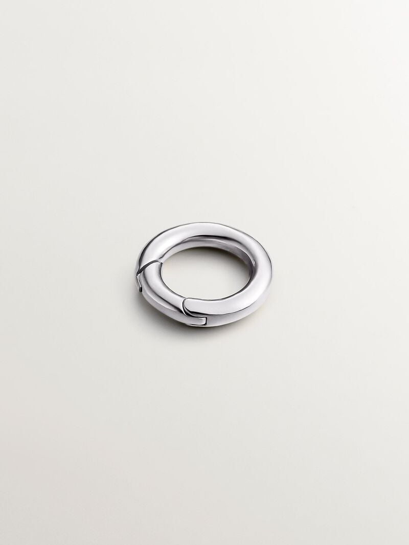 925 Silver Round Carabiner image number 0