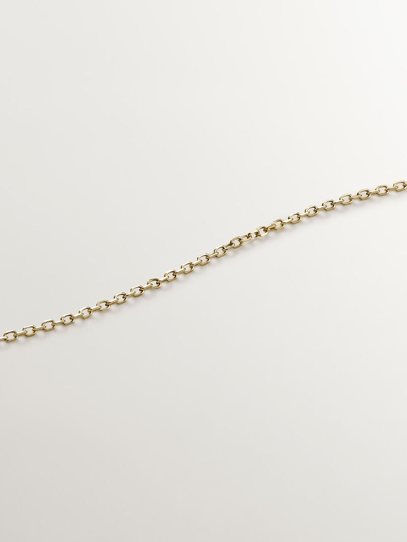9K yellow gold pendant with emerald and diamond clover image number 4