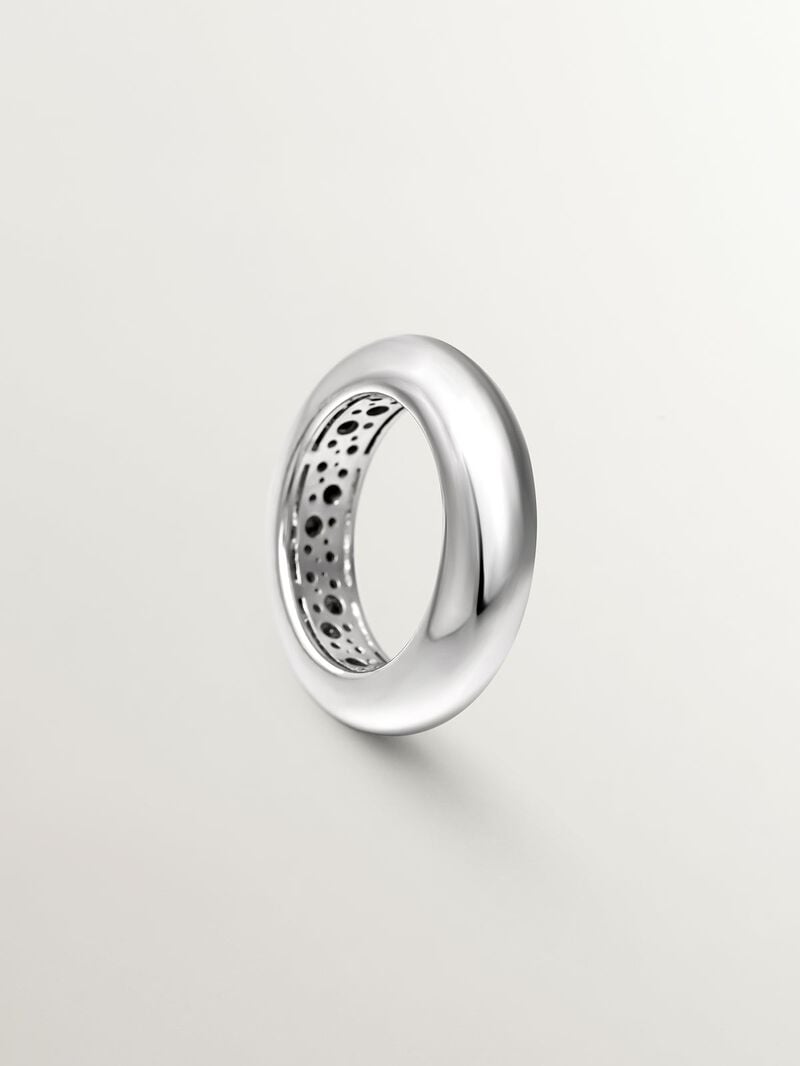 925 silver thick ring image number 4