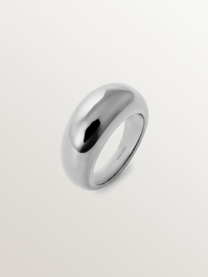 925 silver domed ring image number 0