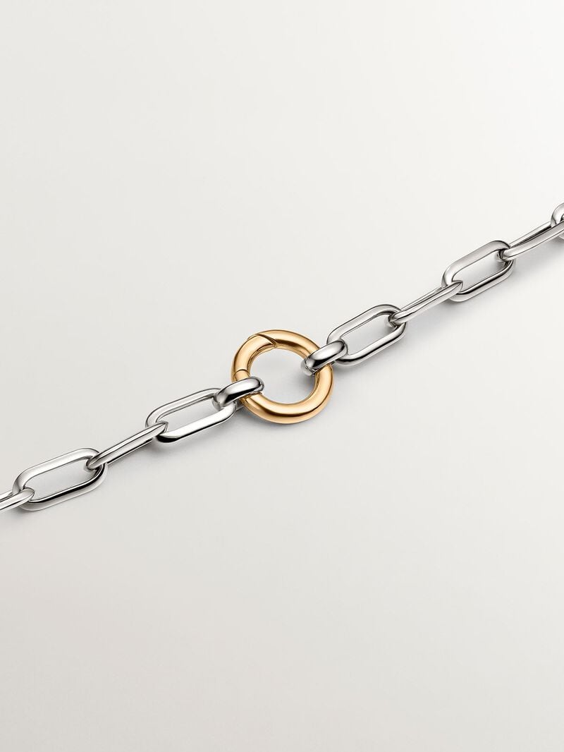 925 Silver rectangular link chain image number 4