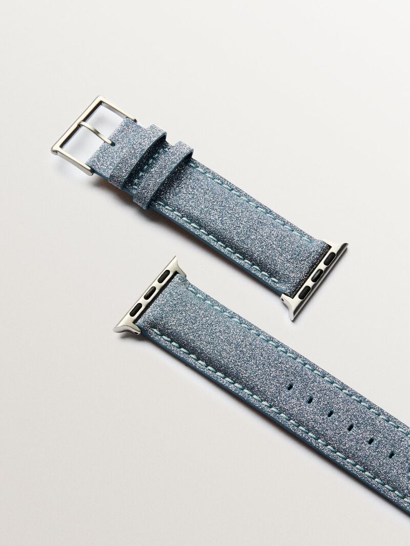 Grey leather band for Apple Watch image number 4