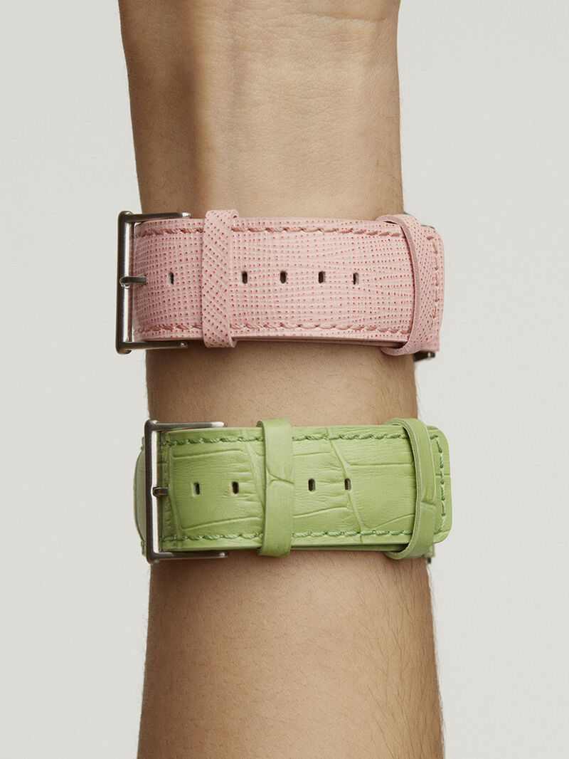 Pink Leather Strap for Apple Watch image number 3