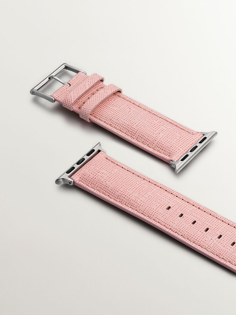 Apple Watch bracelet cuir rose¬†, IWSTRAP-PK, hi-res