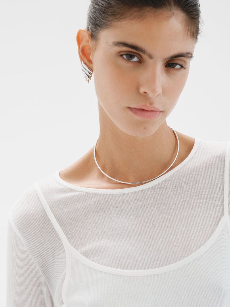 925 Silver Rigid Necklace image number 5