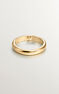 Wedding ring in 18k yellow gold-plated silver with heart on the inside, J05156-02