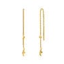 Gold plated bird and star motif earrings, J04609-02