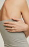 Anillo multibrazo relieve espinelas plata recubierta oro , J04903-02-BSN