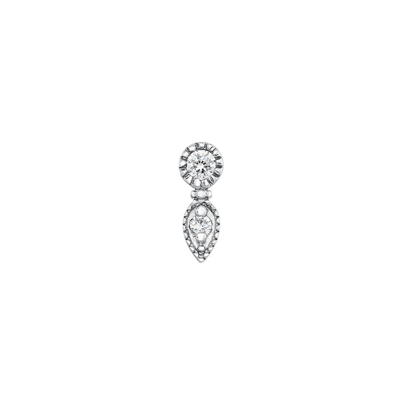 Piercing colgante gota diamante 0,020 ct oro blanco 9 kt , J03915-01-H, hi-res