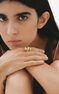 Gold plated open snake ring, J00305-02