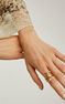 Gold plated open snake ring, J00305-02