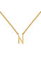 Gold Initial N necklace , J04382-02-N