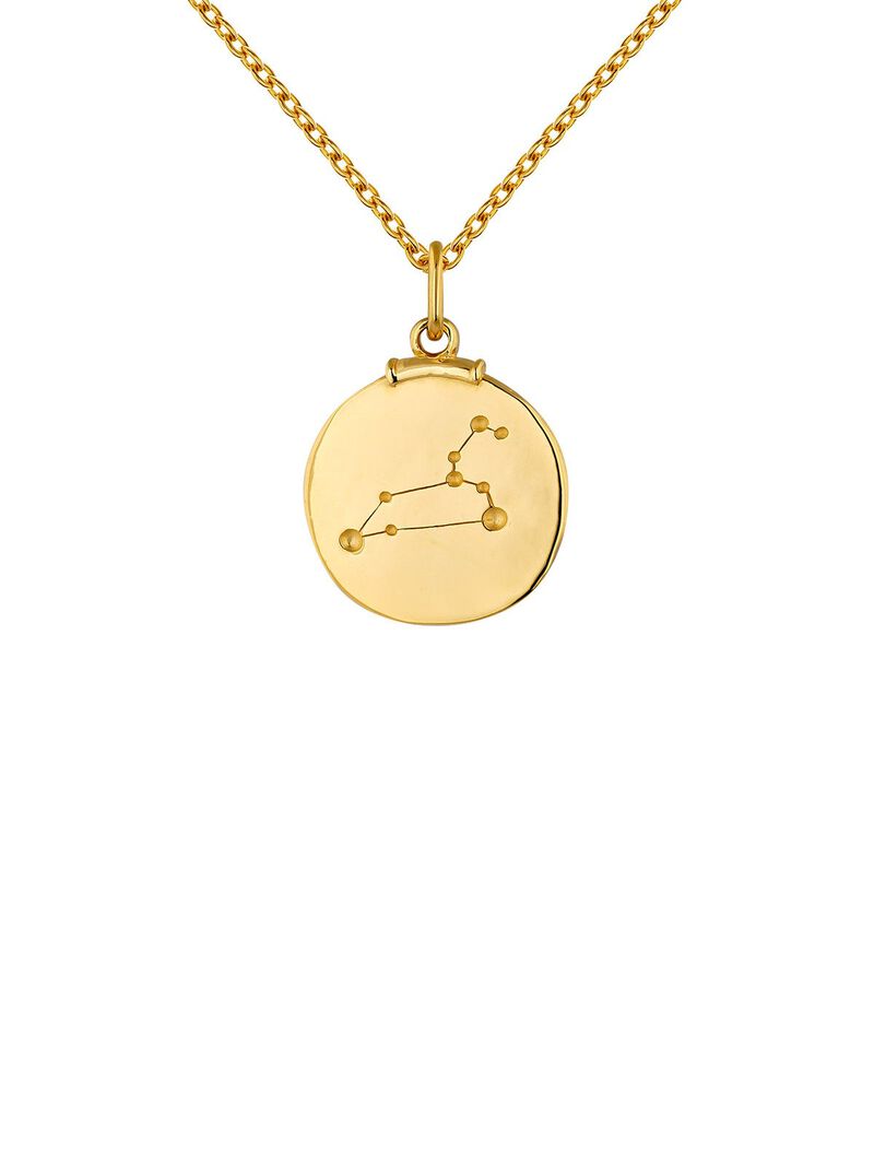 925 Silver Leo Charm bathed in 18K yellow gold image number 8