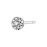 White gold 0.10 ct diamond rosette earring, J04207-01-10-H