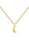 Gold moon necklace , J04544-02