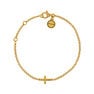 Gold plated cross bracelet , J00871-02