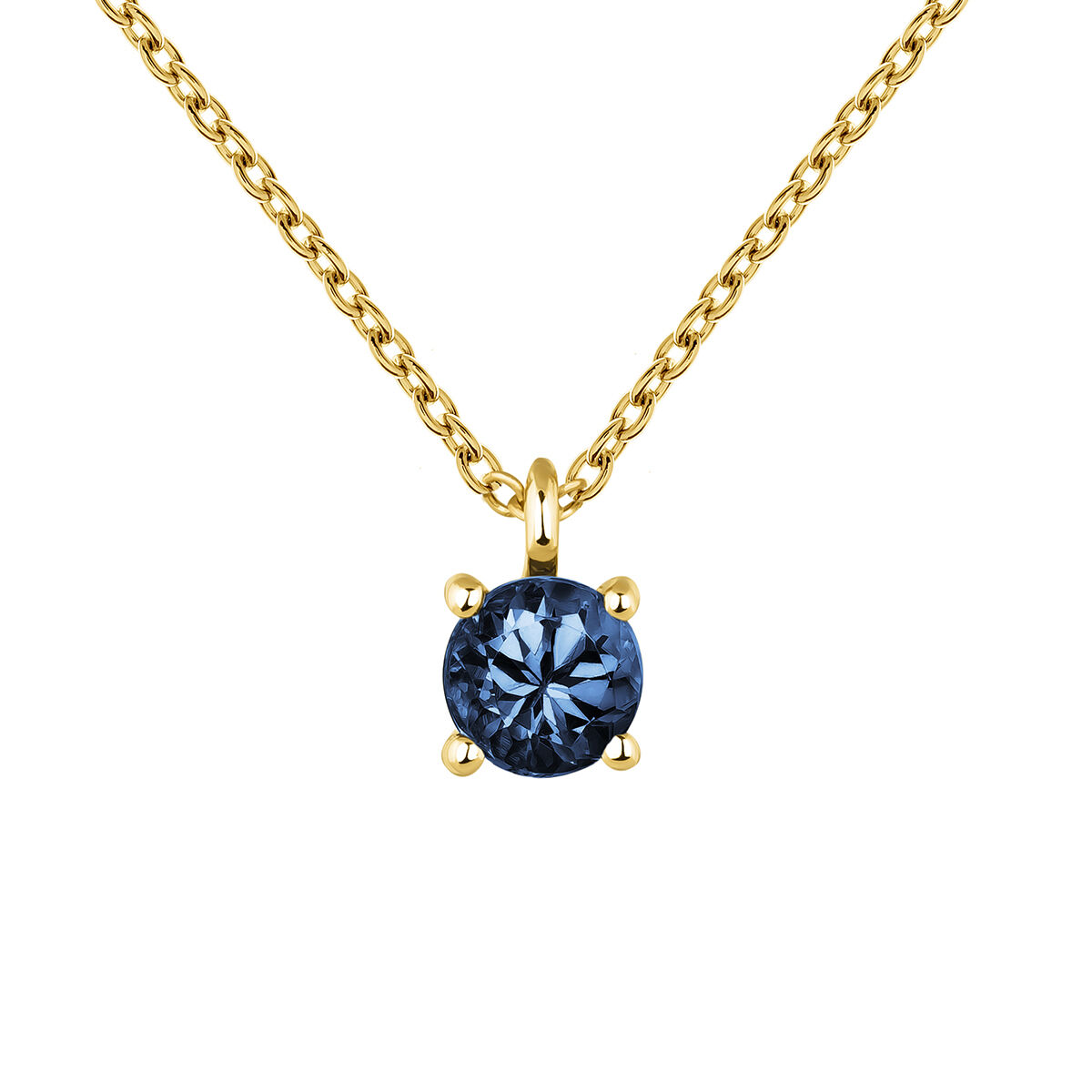 Necklace sapphire gold , J04084-02-BS, mainproduct