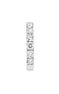 White gold border diamond hoop earring 0.155 ct , J04095-01-16-H